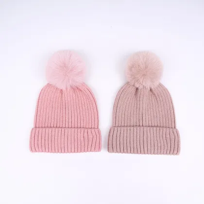 Cute children's knitted hat