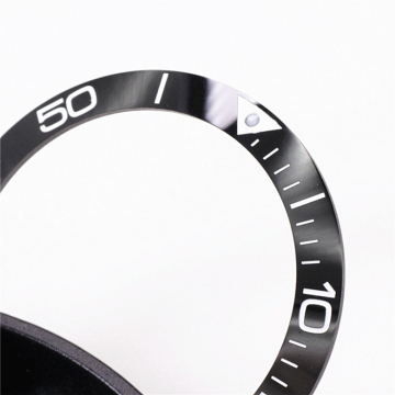 Inserto de bisel de reloj de cerámica para conquista hidroeléctrica - OD 38.7 mm, ID 31.2 mm