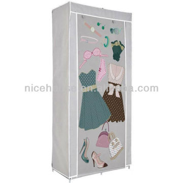 Newest design printed wardrobe closet for lady