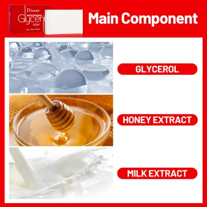 Organic Glycerin Soap 120g - Milk Extract for Softening and Brightening Skin