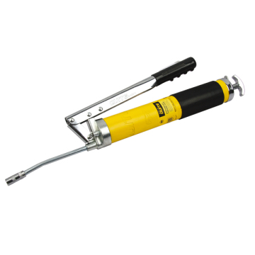 Double pressure lever manual grease gun