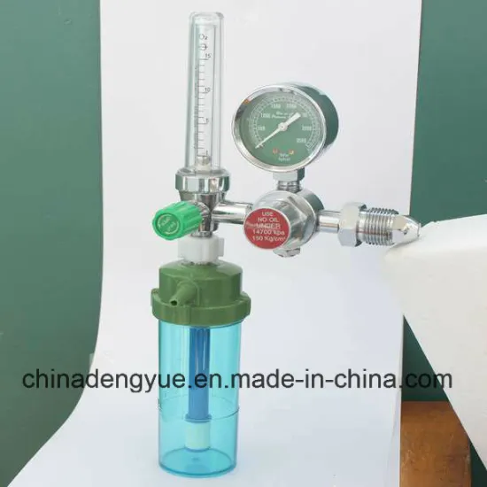 High Quality Medical Oxygen Regulator with Humidifier for Cylinder