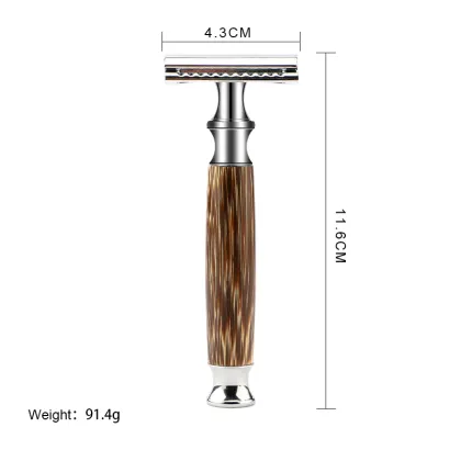 Custom Logo Zero Waste Bamboo Razor Blades - Double-Edged Safety Razors