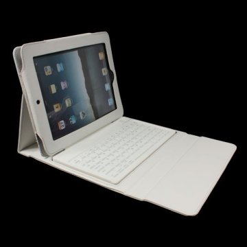 Wireless Bluetooth Keyboard With Protective Leather Case For Ipad2