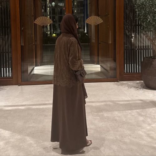 روکش توری زیبا ژاکت کش باف پشمی اپن Abaya برای زنان