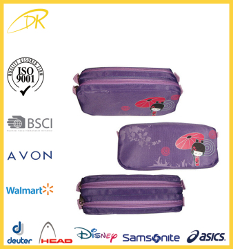 2016 new fashion school pencil pouch, promotion cute kids stationery bag
