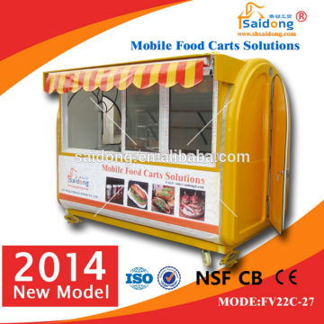 Shanghai saidong trailer hot dog cart coffee vending cart for sale