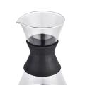 Verser sur la cafetière avec du verre borosilicaté 600 ml