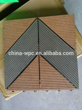 outdoor easy installed interlock DIY tiles / WPC tiles / wood tiles