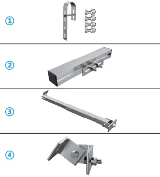 Wholesale Angular Aluminum PV Balcony Hook for Home Solar Power Mounting
