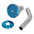 ZINC MATERIAL BATHROOM SHOWER HEAD WITH SS SHOWER ARM DUCHA METAL PESADA CUADRADA