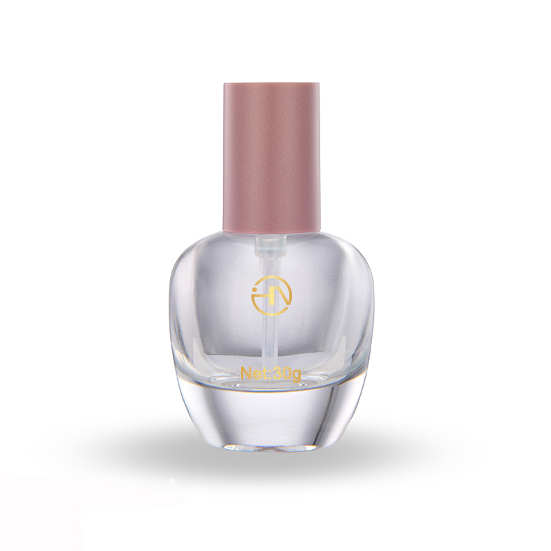 Empty glass cosmetic pump bottles for essential oil