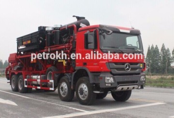 2800HP شاحنة تكسير للحفر في حقل النفط مع محرك ديزل من البنز MTU DDC
