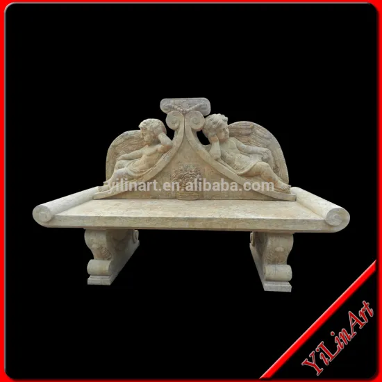 Marble Antique Carving Angel Bench(YL-Z023)