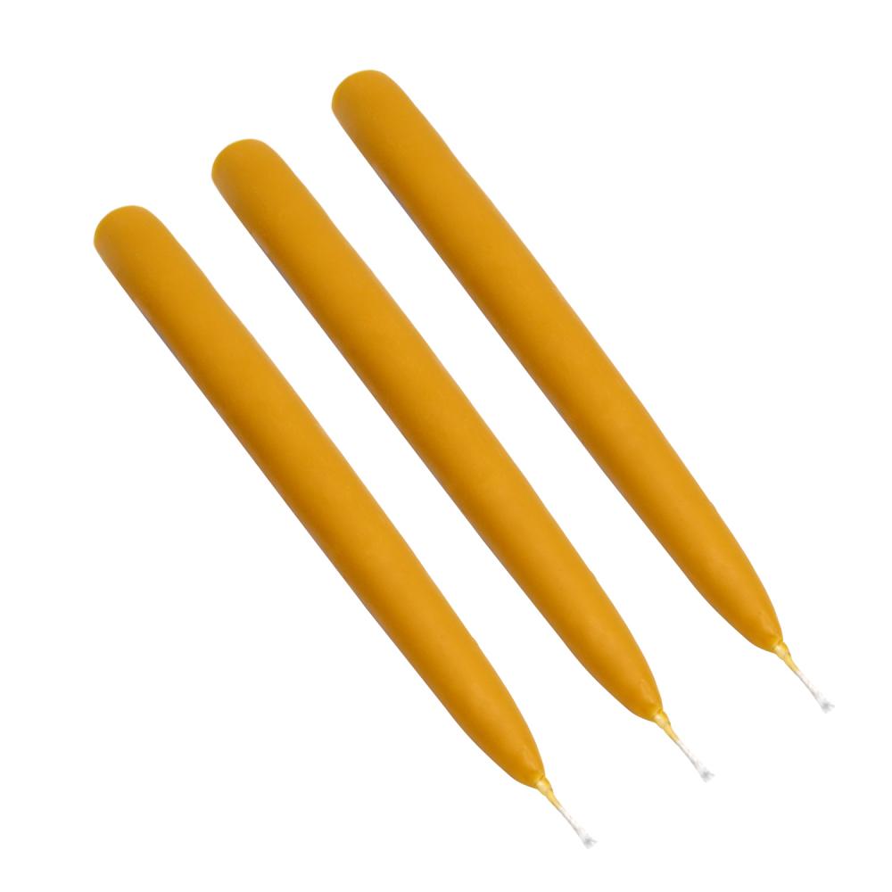 100% Natural Hand Poured Beeswax Taper Candles