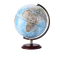 32cm de papier d&#39;artisanat mondial globe avec base en bois