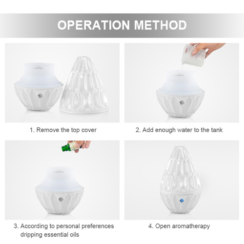 Crystal Glass Scented Peppermint Essential Oil Diffuser