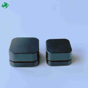 Black Square glass jar child resistant for CBD