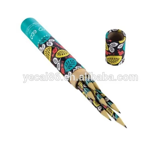 Mini pencil tubes round paper cardboard boxes wholesale
 