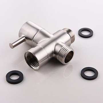 Three-way cold water copper angle valves for bathroom