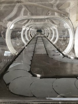 Cinta transportadora de una sola capa refrigerada