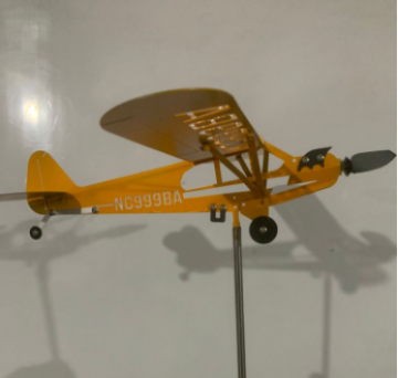2023 Airplane Wind Vane Spinner: Metal Weathervane Windmill with Outdoor Weather Vanes - Perfect Gift for Aviation Lovers