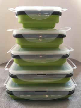 Contenitori per bento lunch box in silicone alimentare più croccanti