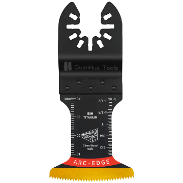 Arc shaped bimetallic titanium plating