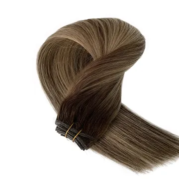 High quality Healthy bouncy texture sillky Sew in Hair Extension Human Hair Weft Extensions Hand Tied Human Hair Weft Extensions