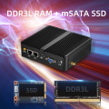 Dual RJ45 LAN RS232 com mini desktop pc