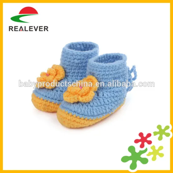 Wholesale handmade baby wool knitted boots