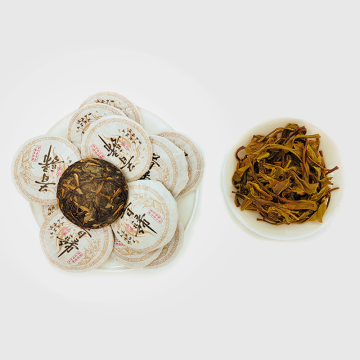 ชามินิ pu'er xigui (ชาดิบ) - กลิ่นที่ไม่เหมือนใครและพื้นผิวเรียบ
