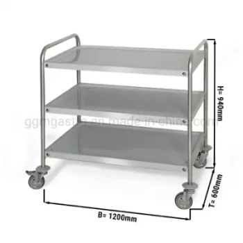 Hotel Food Service Trolley/Dining Service Cart/Restaurant Kitchen Equipment