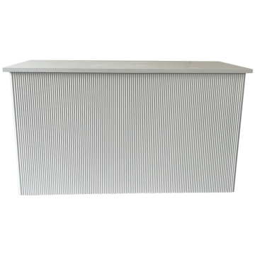Hot Sale White Wood Ribbed Rectangle Flat Pack for Wedding and Party Decorations