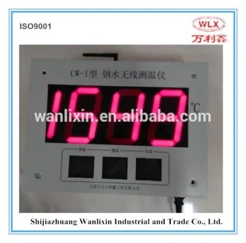 wireless molten steel temperature indicator