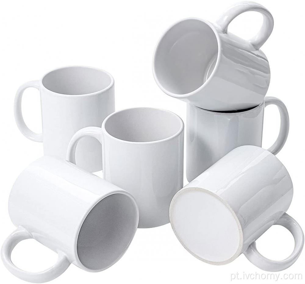 Copo de sublimação caneca de café em branco