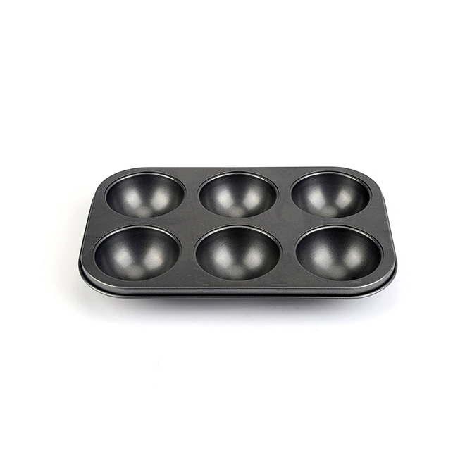 Molde para muffins antiadherente de 6 cavidades