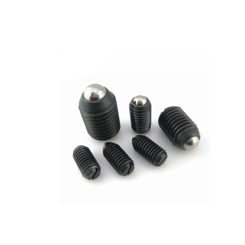 Carbon steel slotted ball plunger screw