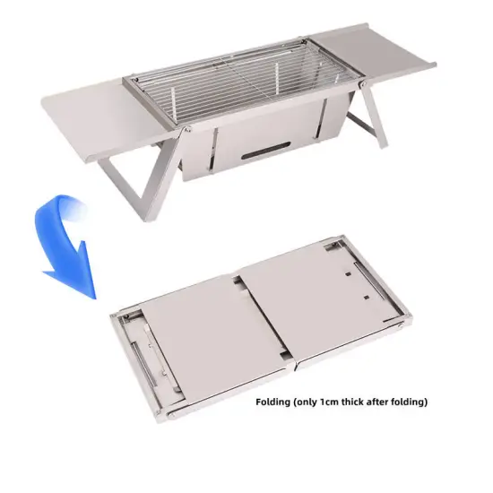 Hot Sale Outdoor Foldable Barbecue Grill Stainless Steel Charcoal Portable Bbq Grills