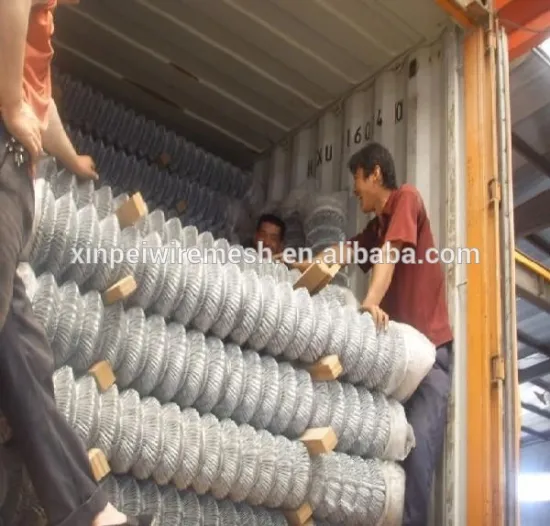 Galvanized Chain Link Fence / PVC Coated Chain Link Fence for Playground Sports Ground