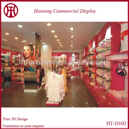 Sexy women underwear store design shelf, underwear store design