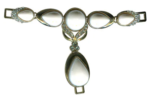 Unique T-Bar Sandal Trim With Fashion Resin Stone Embellished for Lady's Sandals