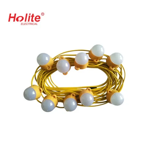 110V/240V LED Outdoor Waterproof Connectable String Lights for Construction Sites (22M/50M/100M)