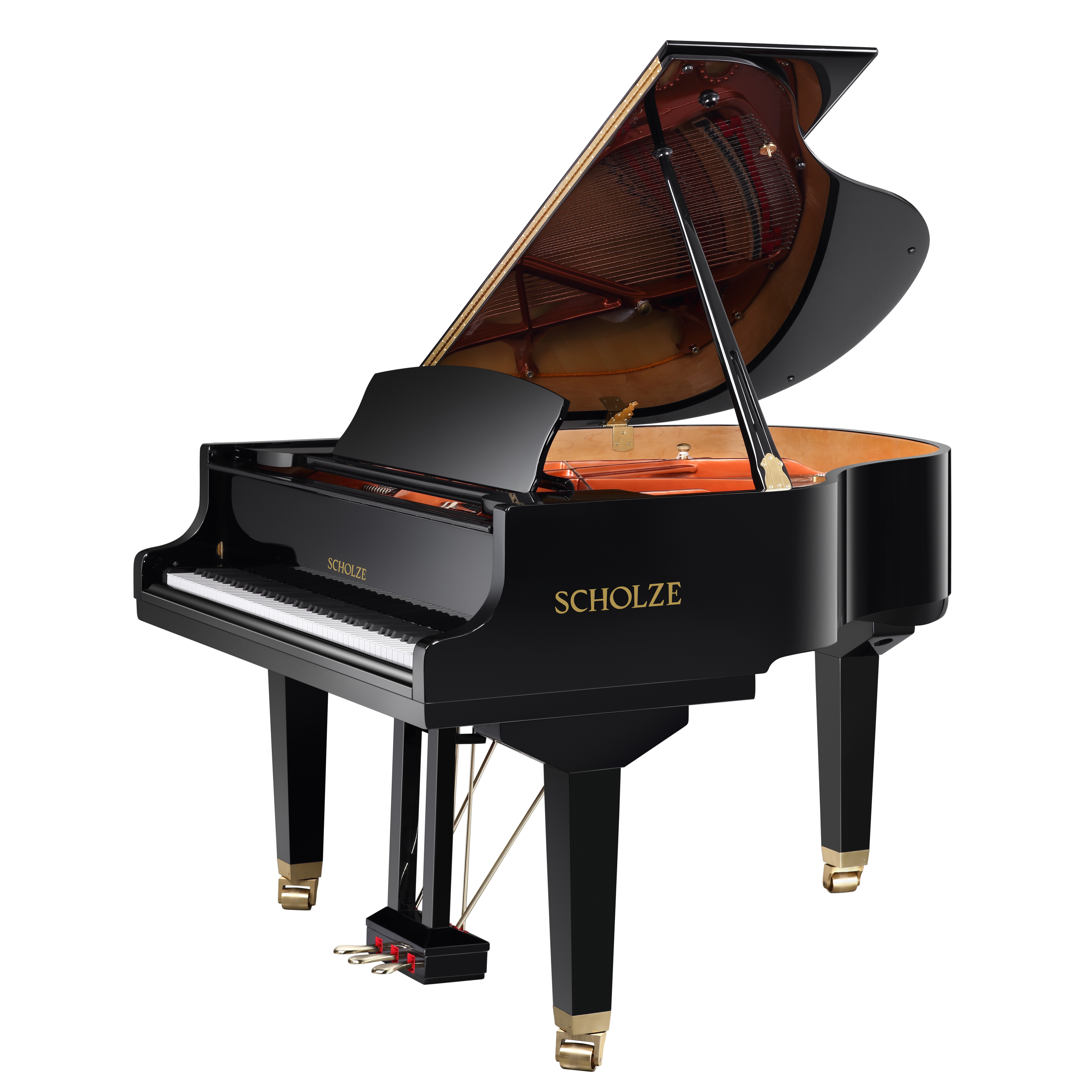 Petrof · Scholze NS-163 Grand Piano Black Digilap 1630cm Piano Akustik Profesional Petrof Eropah