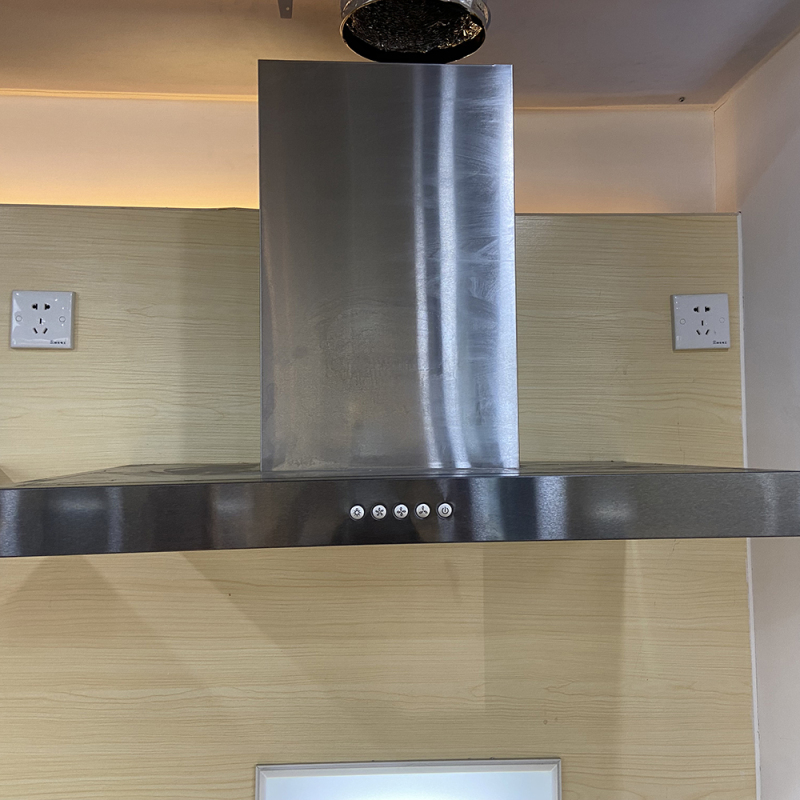 North America Market T Shape touch Button Custom Or Standard Side Wall Mounted Range Hood With ETL Certificated