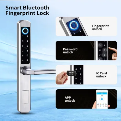 Tuya Smart TTlock Slim Aluminium Door Smart Lock