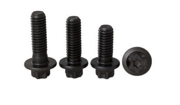Custom With Black Zinc Plated Flange Hex Bolt