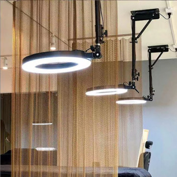 22 Inch Wall Mount Ring Light with Ceiling LED Floor Lamp for Lash, Nails, Tattoo, and Makeup