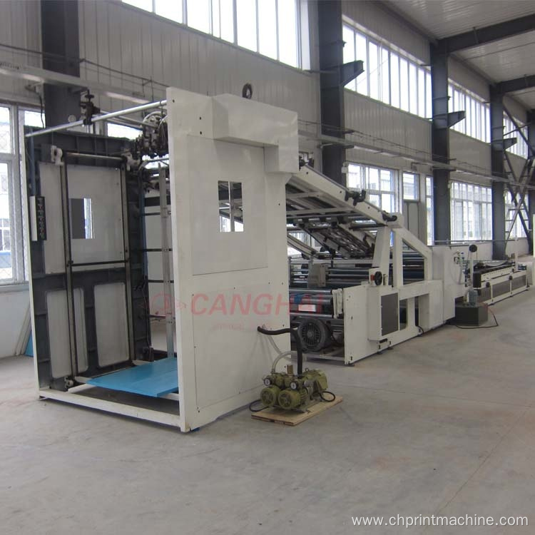 Automatic cardboard industrial flute laminating machine
