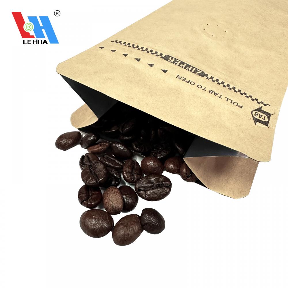 Bolsas de café Kraft de papel com válvula